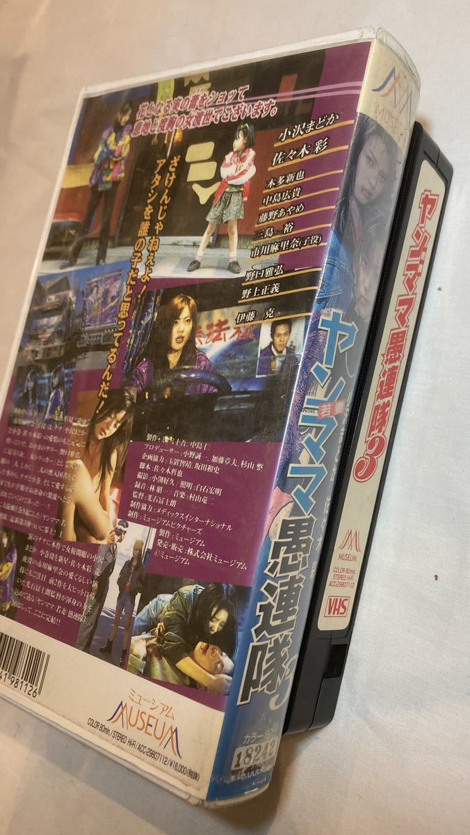 ヤンママ愚連隊3 Vシネマ 小沢まどか?佐々木彩 VHSビデオテープ
