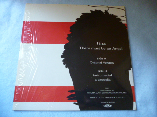 Tina / There Must Be An Angel 試聴可　オリジナル盤 シュリンク付 12 名曲EURYTHMIC カバー 超メロディアス_画像2