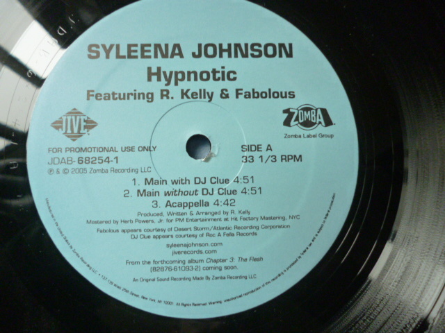 Syleena Johnson ft. R. Kelly & Fabolous / Hypnotic 試聴可 オリジナルUS盤 12 メロディアス・バンギン R&Bの画像3