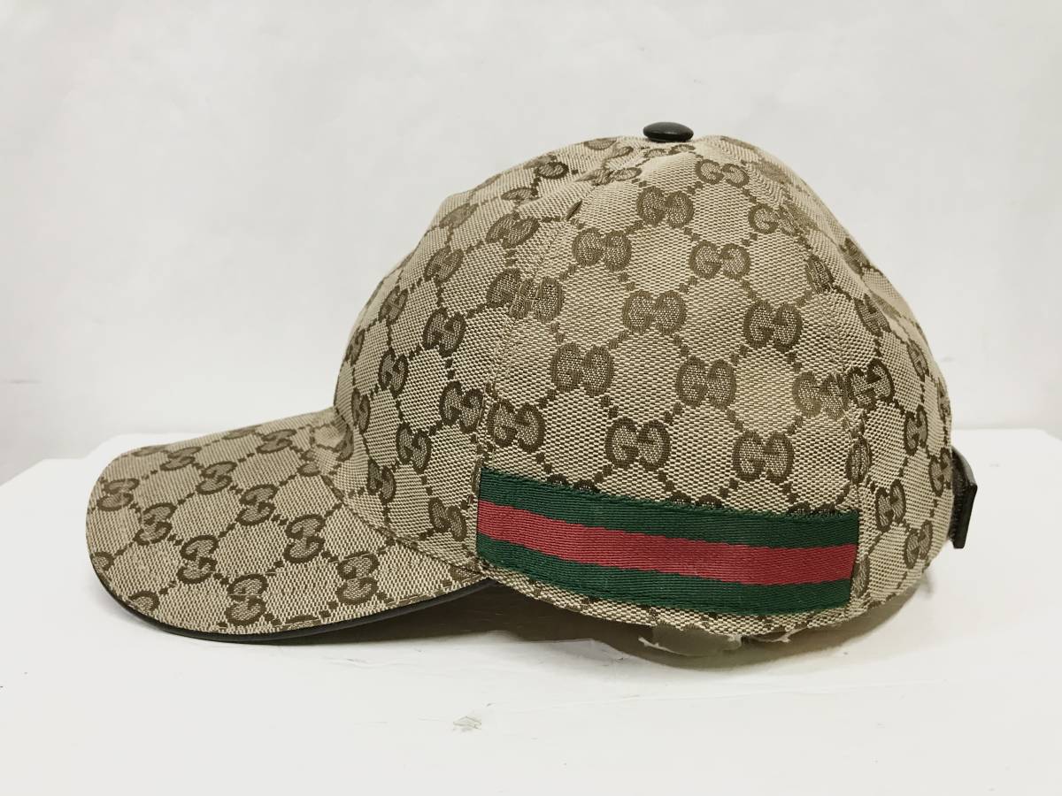 GUCCI グッチ オリジナルGGキャンバス ベースボールキャップ ベージュ