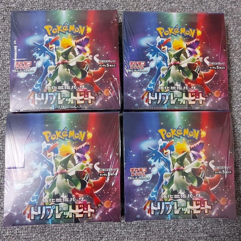 トリプレットビート ポケモンカードゲーム 4box シュリンク付き