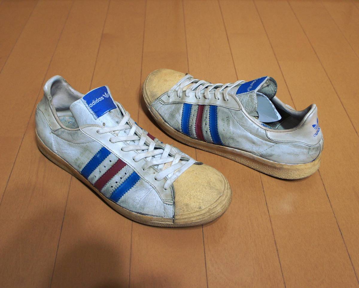 希少●入手困難70年代70'sビンテージ西ドイツ製adidasアディダスWIMBLEDONウィンブルドンUS7トムオッカー25cmトリコロールレトロクラシック_画像7