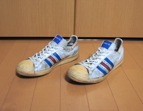 希少●入手困難70年代70'sビンテージ西ドイツ製adidasアディダスWIMBLEDONウィンブルドンUS7トムオッカー25cmトリコロールレトロクラシック_画像1