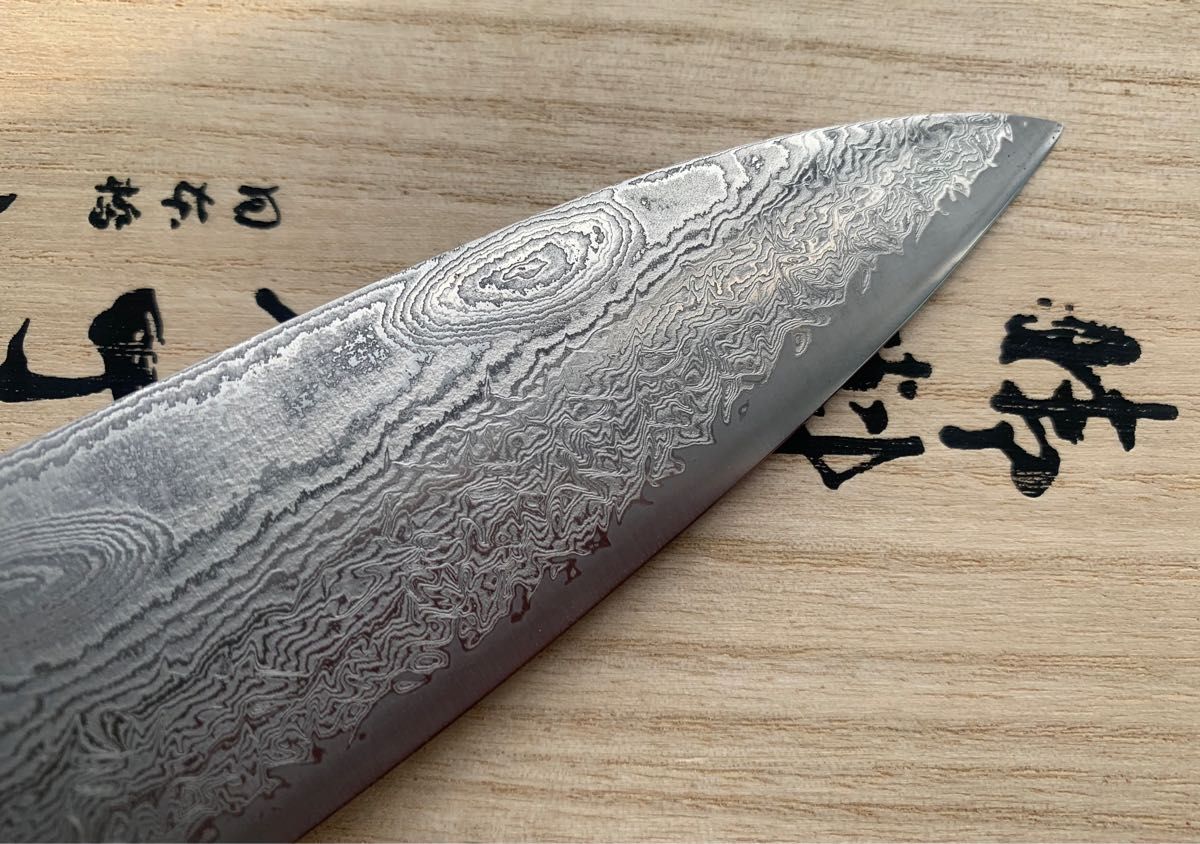 日本橋 木屋 49層 ダマスカス 墨流し 牛刀 210mm 包丁 SG2 日本橋 木屋 49層 ダマスカス 墨流し 牛刀 210mm 包丁 SG2