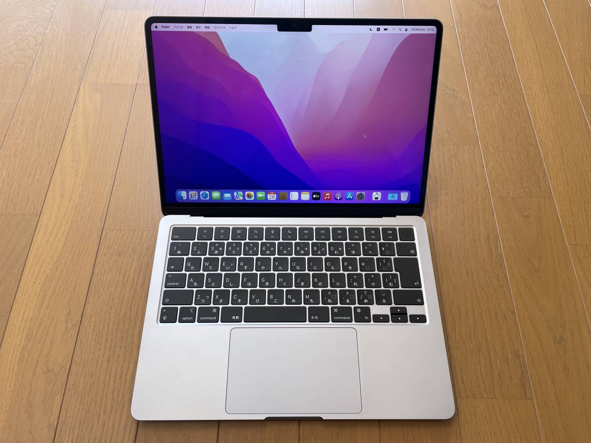 しましたが MacBook Air M2 2022モデル スペースグレイ メモリ8GB