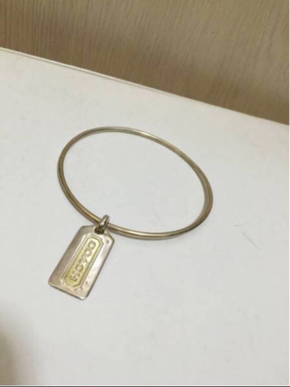  genuine article COACH Coach. tag bar. bracele * bangle 