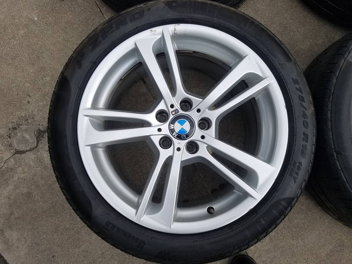 BMW　X３純正Mスポーツタイヤ４本セット 中古品　245/45R19　２本　275/40R19　２本　ピレリ　PZERO付　Ｔ-００３５　XXX_画像6