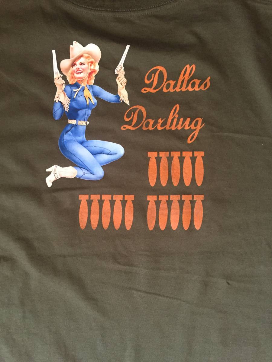 =★= 　フライトジャケット風 ロングTシャツ DallasDarling