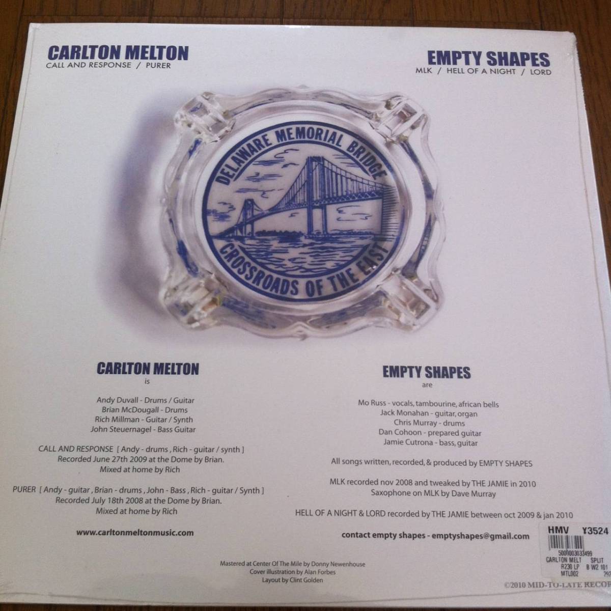 『Carlton Melton / Empty Shapes - Split』LP 送料無料_画像2