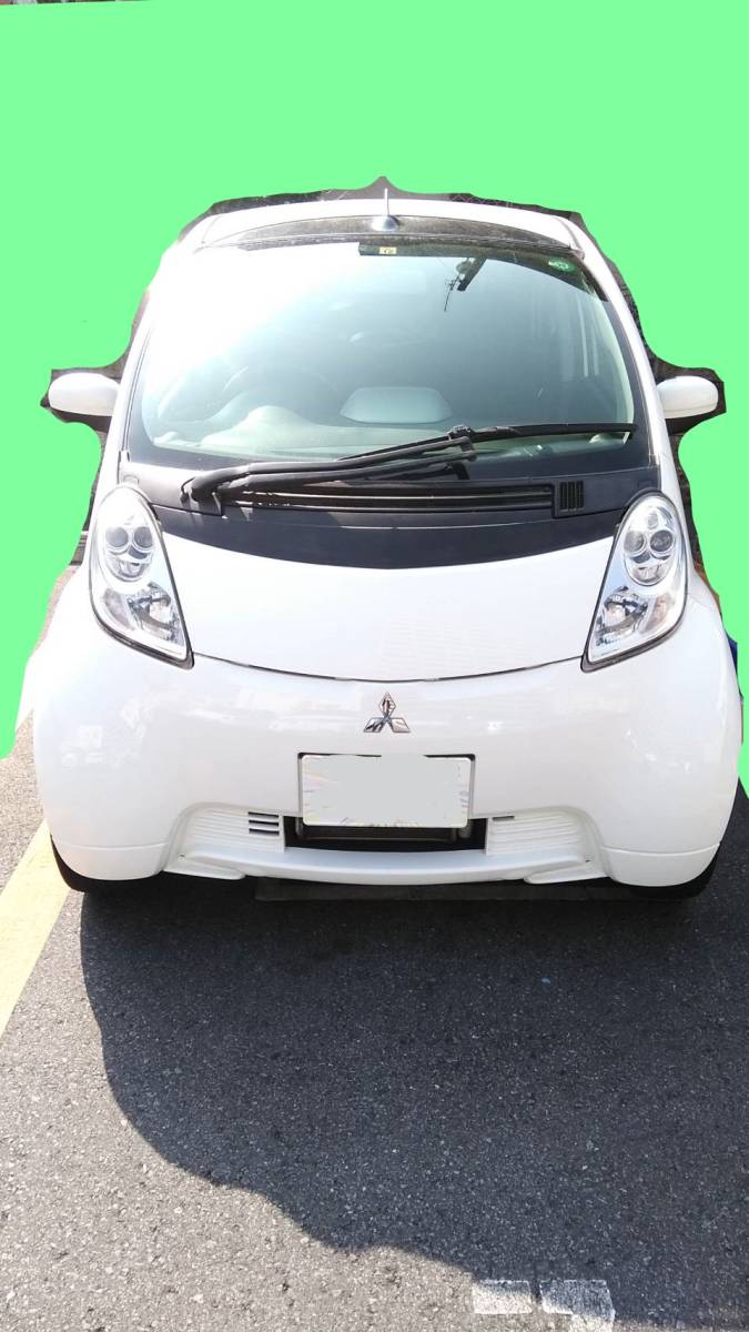  prompt decision Full seg navigation attaching!2010 year Mitsubishi iMiEV studless have decal to peeled off painting finish safely .Fr boots changing length i-miev electric automobile 