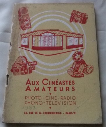  catalog 1952 year France camera shop synthesis French (3188)