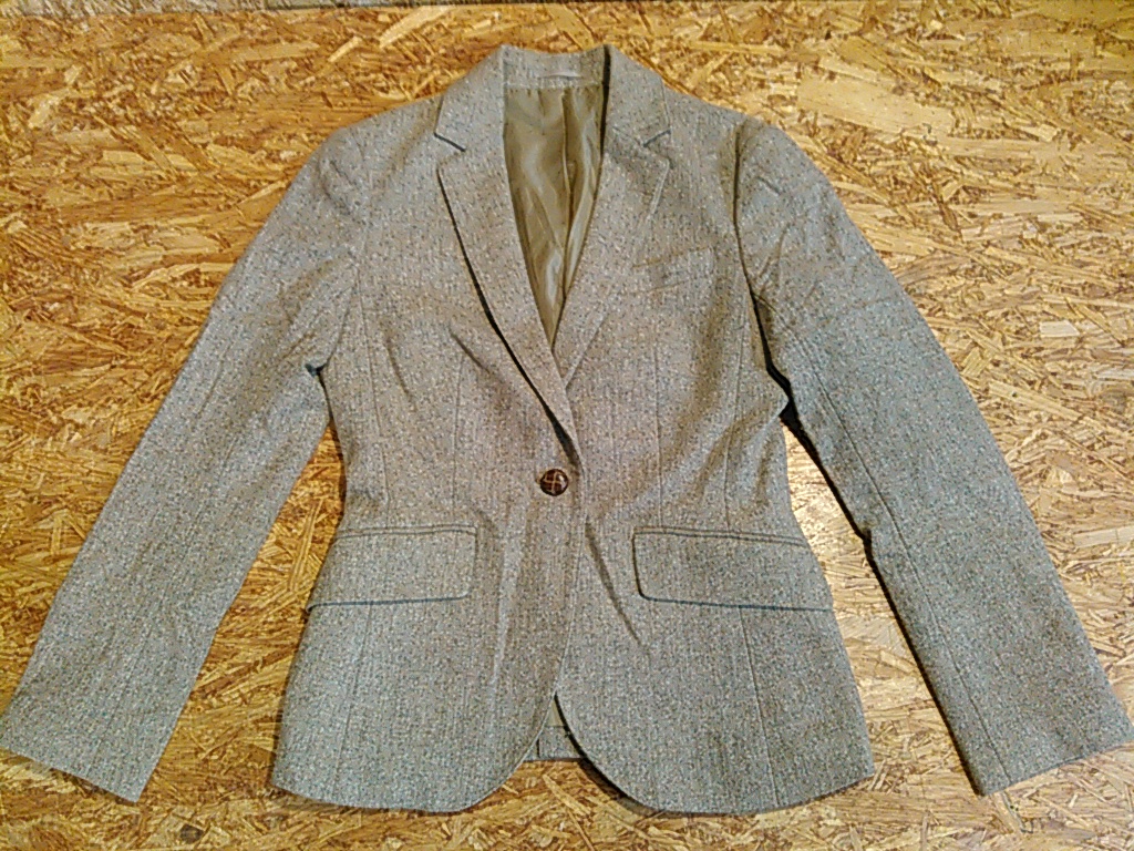 SUIT SELECT 　スーツセレクト　ウールジャケット ベージュ 9号_画像1