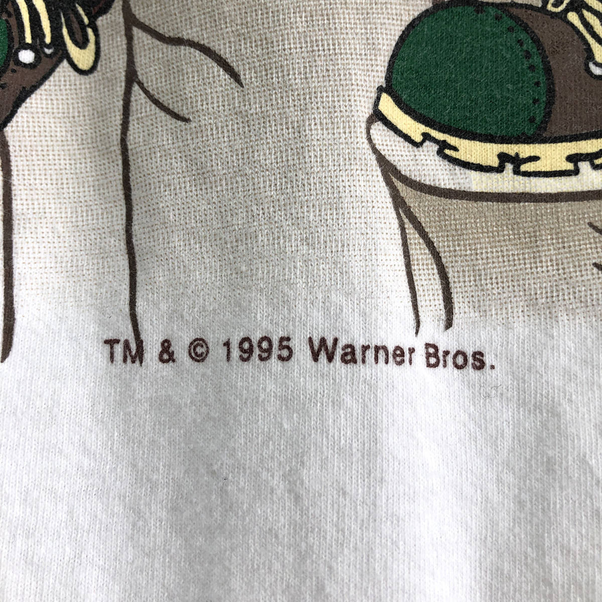 90S USA製 1995 ワーナーブラザーズ ワイリーコヨーテ オールド キャラクター Tシャツ メンズXL バックプリント JANSPORT BA1378