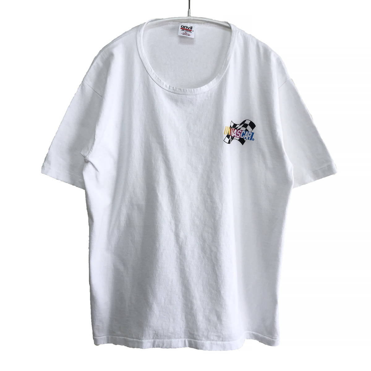 本格派ま! 90S USA製 ヴィンテージ ナスカー ロゴプリント レーシング Tシャツ メンズL シングルステッチ ホワイト NASCAR 古着 BA1472 文字、ロゴ 本格派ま! 90S USA製 ヴィンテージ ナスカー ロゴプリント レーシング Tシャツ メンズL シングルステッチ ホワイト NASCAR 古着 BA1472 文字、ロゴ