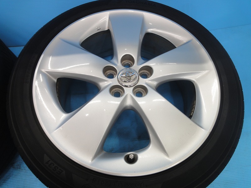 中古 17インチ トヨタ純正 プリウス ツーリング G S 新品タイヤ タイヤ ホイール 4本 セット 215/45R17 加須店_画像3