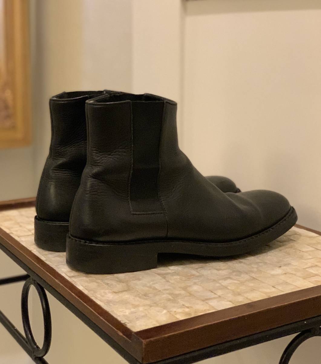 (エディ.スリマン期 ）DIOR HOMME サイドゴア BOOT size 7 Black x Black vibram ソール鋲打 NUMBER NINE NIGO JONIO YOJI JILSANDER