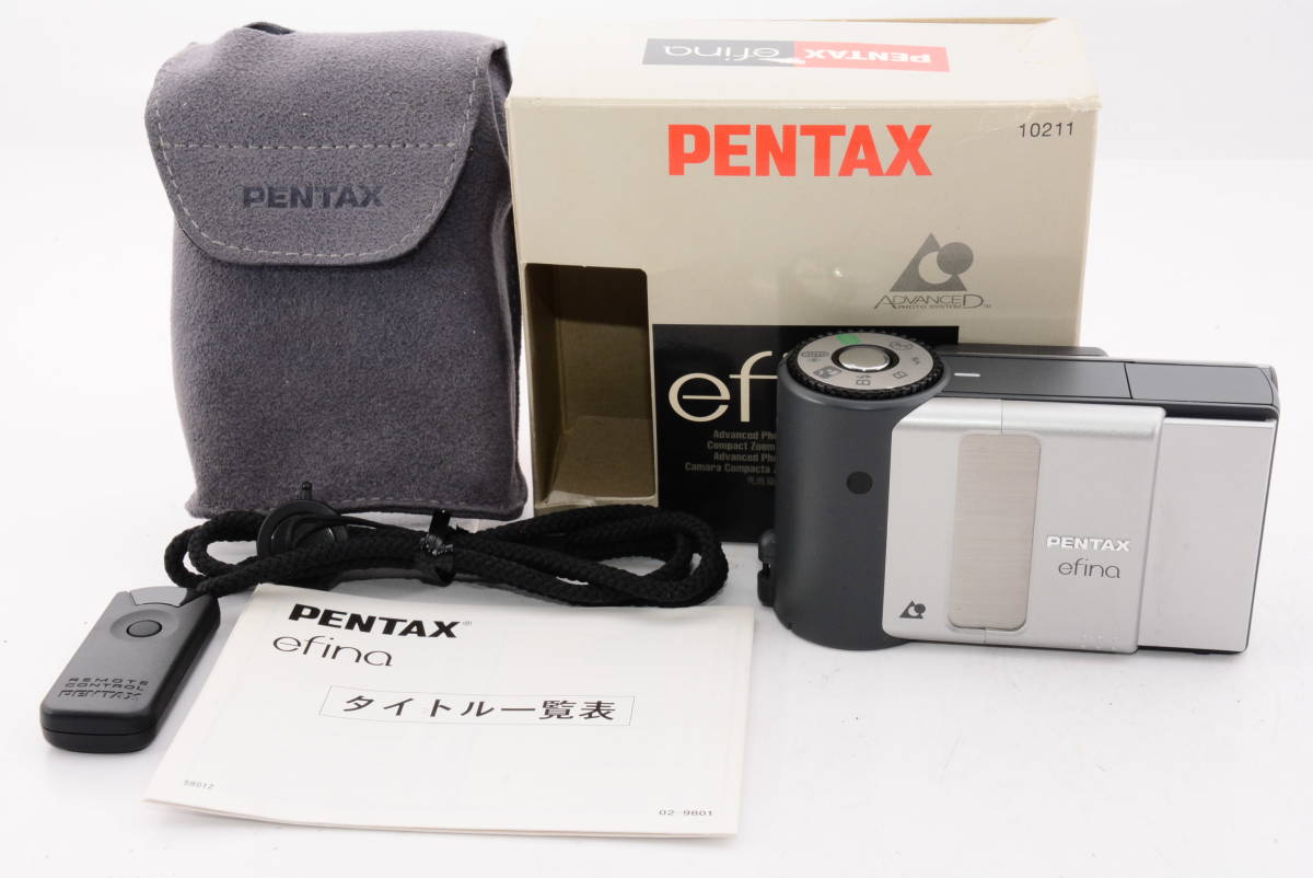 【外観特上級】Pentax ペンタックス efina 24-48mm コンパクトフィルムカメラ #e6132の画像6