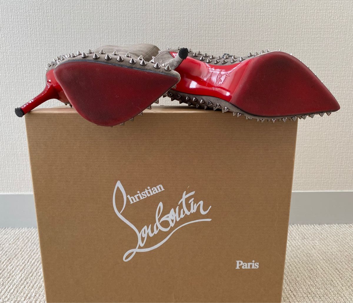 Christian Louboutin クリスチャンルブタン　ショート　ルブタン　36 トゲトゲ　お得