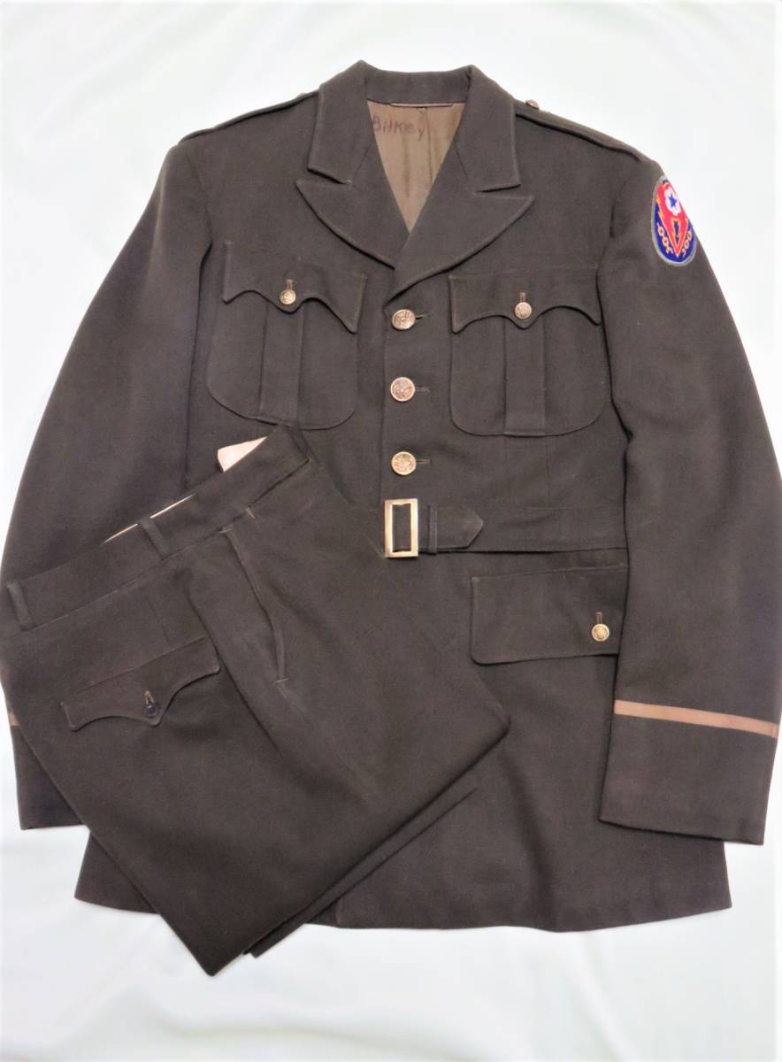 WWⅡ米軍 ブリティシュメイド 将校 制服 上下 英国製 WW2アメリカ軍