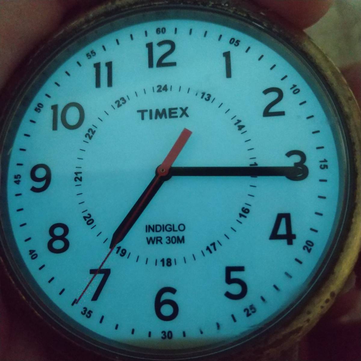 TIMEX Indy Glo light attaching wristwatch 