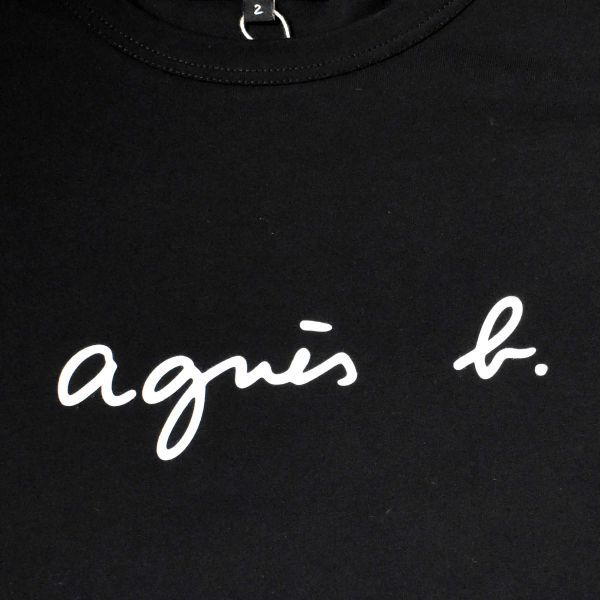 アニエス・ベー オム agnes b. homme 半袖Tシャツ 黒 サイズ2_画像3