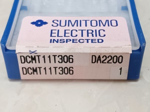 未使用 SUMITOMO 住友 ダイヤ 旋盤 チップ DCMT11T306 DA2200（5）_画像6