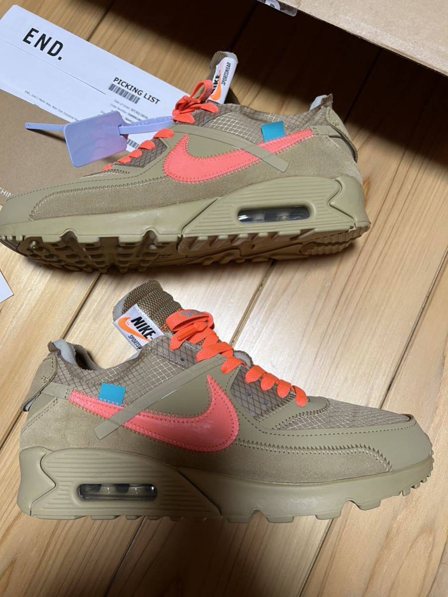 新品未使用 OFF-WHITE×NIKE AIR MAX 90 DESERT ORE オフホワイト