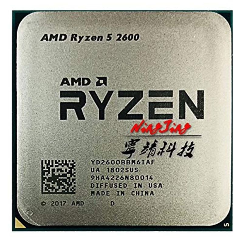 AMD Ryzen 5 2600 R5 2600 3.4 GHz 6コア 12コア 65W CPU プロセッサー YD2600BBM6IAF