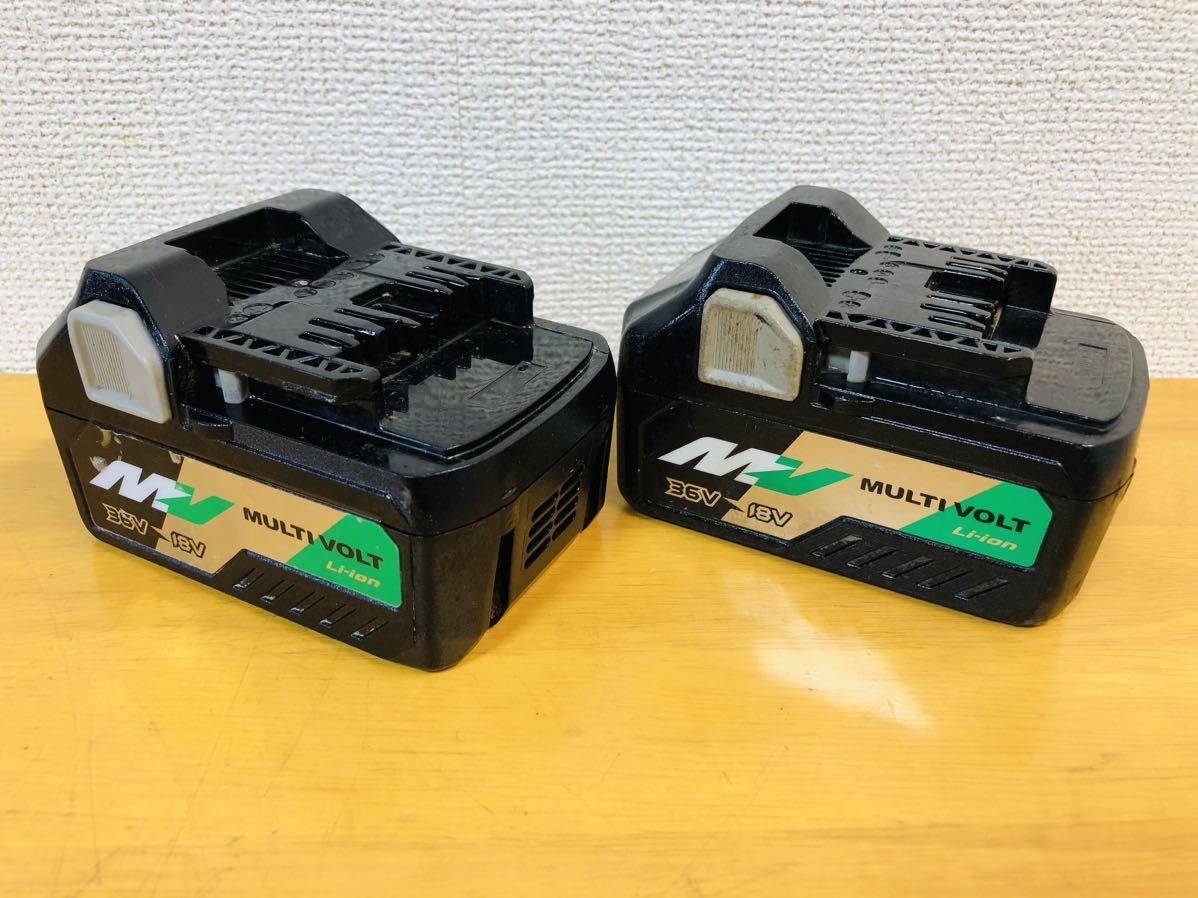 HiKOKI ハイコーキ バッテリー 蓄電池 BSL 36A18 2台セットジャンク品_画像4