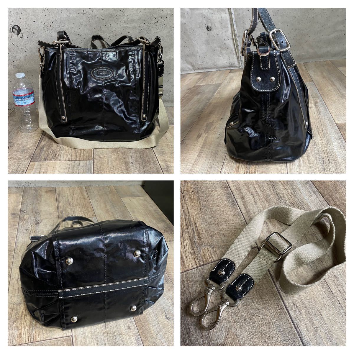本物 TODs トッズ 2way レザーバッグ トートバッグ ショルダー 本物 TODs トッズ 2way レザーバッグ トートバッグ ショルダー