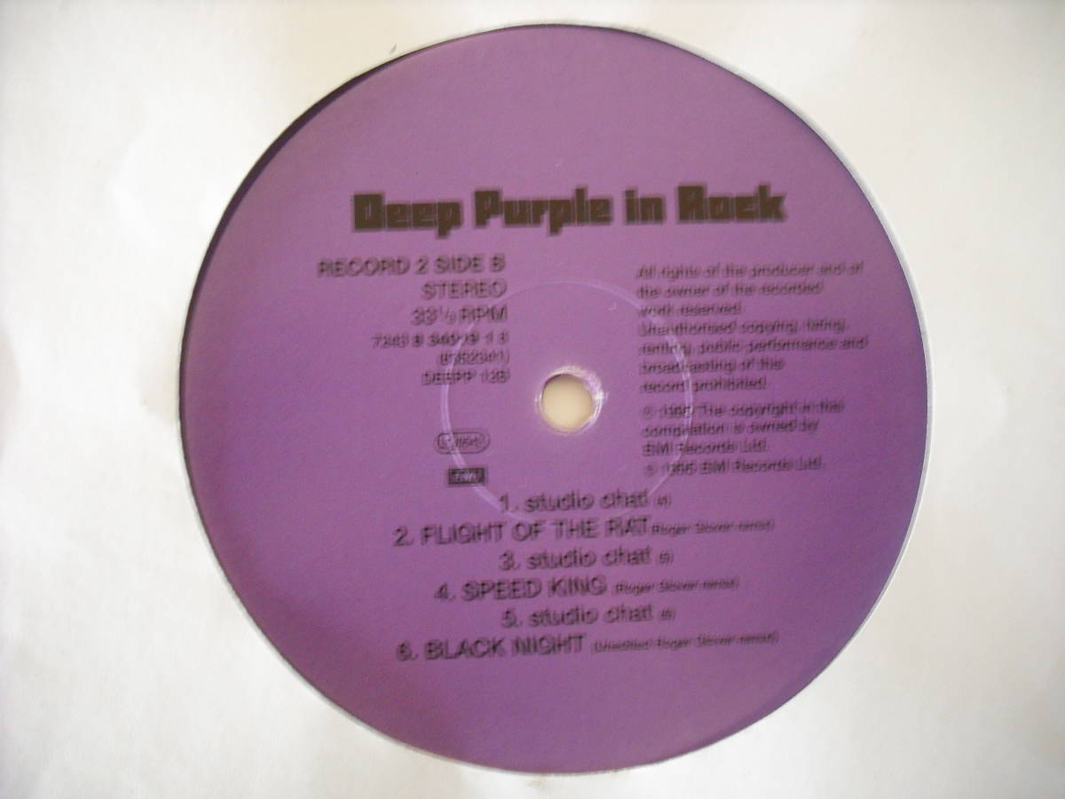 【2LP】【'95 UK盤】【25周年記念盤】【PURPLE WAX】DEEP PURPLE / IN ROCK_画像9