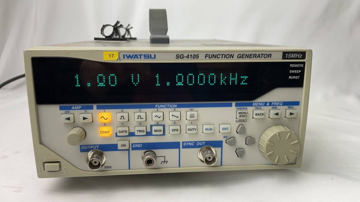 Yahoo!オークション - 【ジャンク】IWATSU 岩通 SG-4105 FUNCT...