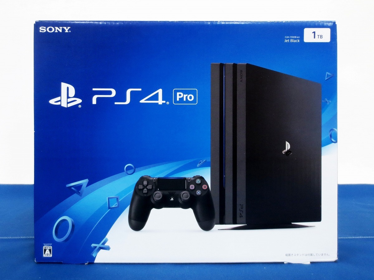 1円～☆PS4 Pro本体≪3≫ CUH-7000BB01 HDD1TB ジェット・ブラック