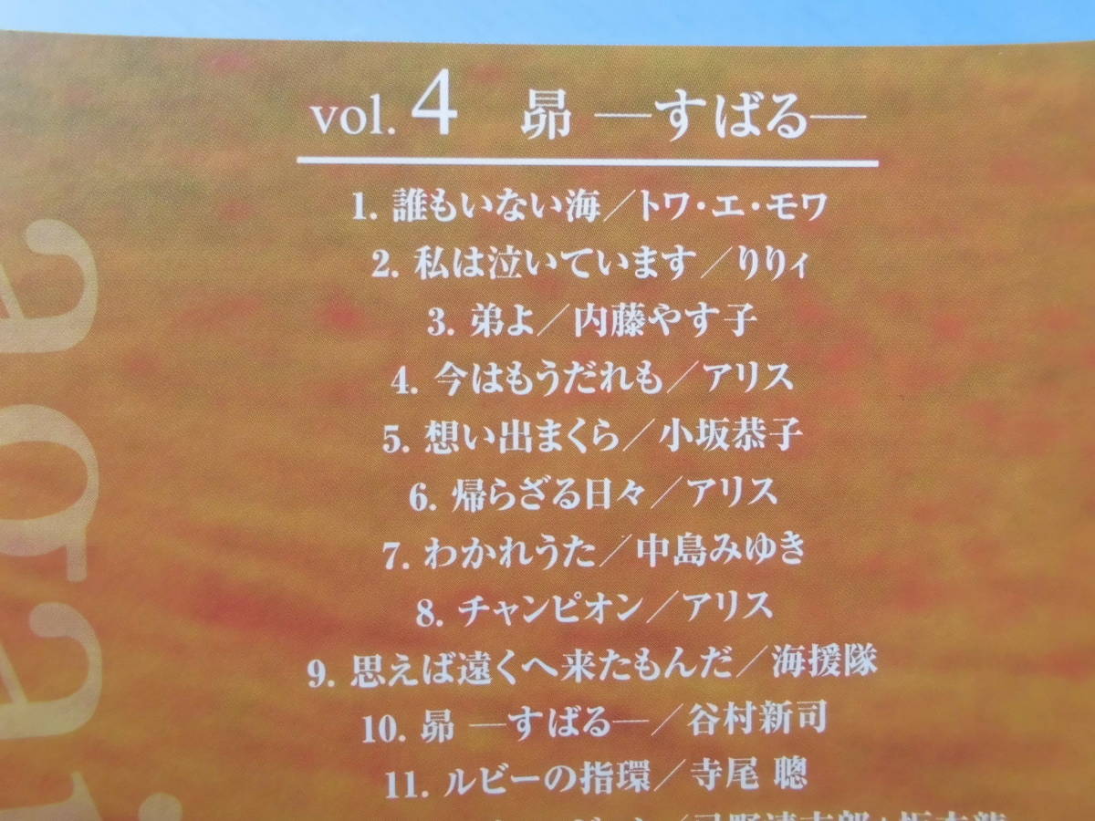 中古ＣＤ◎オムニバス　again　～もう一度聴きたい歌～　vol.4　昴◎私は泣いています・弟よ・わかれうた・時代　他全　１８曲収録_画像3