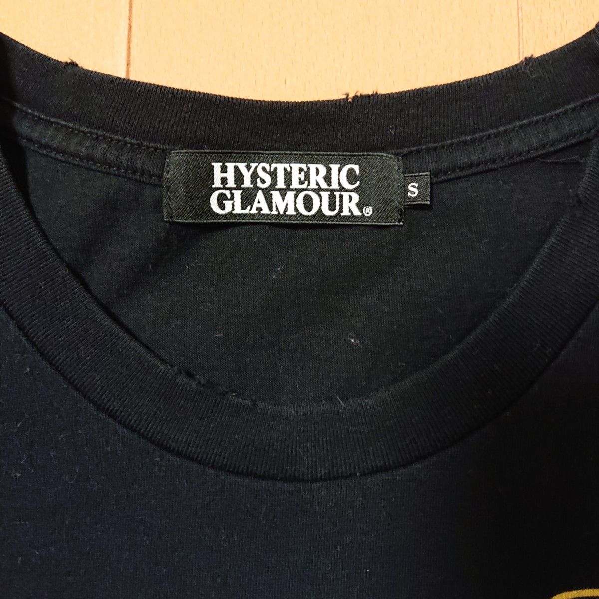 ヒステリックグラマー Tシャツ 前後プリント HYSTERIC CLUB メンズ サイズS 半袖 ブラック