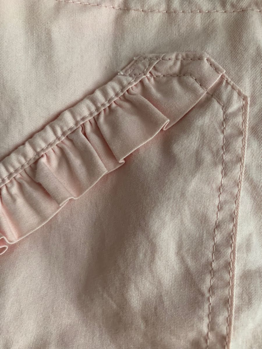 92cm H&M ピンク コットン ジャンパー ウィンドブレーカー エイチアンドエム 女の子 薄手 アウター 羽織り 春服 花柄