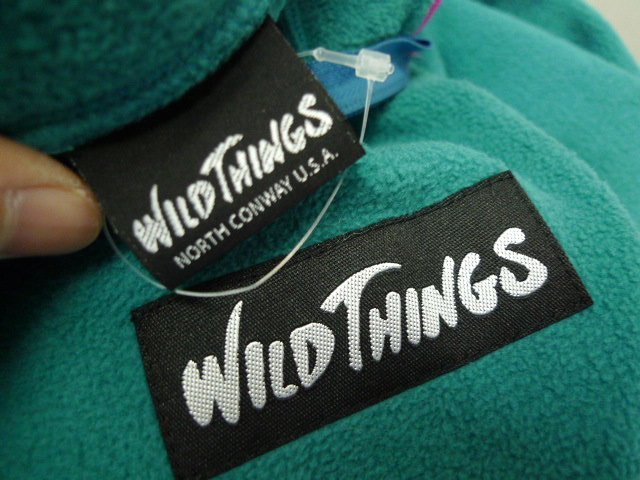 ◆WILDTHINGS ワイルドシングス ネオンカラー パイピング フリース ジャケット グリーン系 サイズXS 美品_画像3