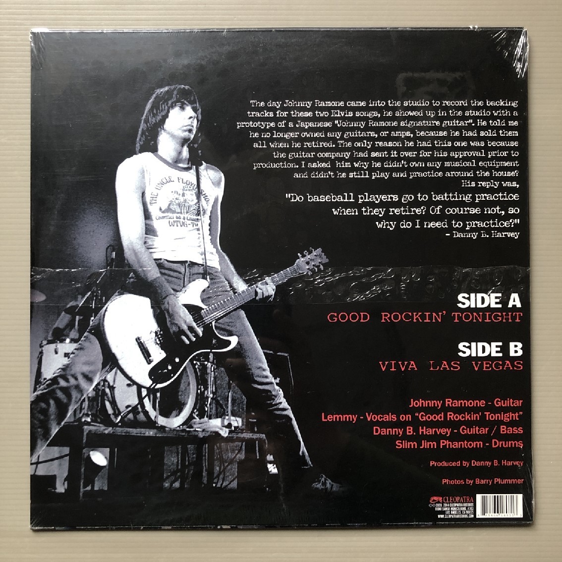 未開封新品 入手困難 ジョニー・ラモーン Johnny Ramone 2014年 LPカラーレコード The Final Sessions 米国盤 Ramones 限定版Red Vinyl_画像2