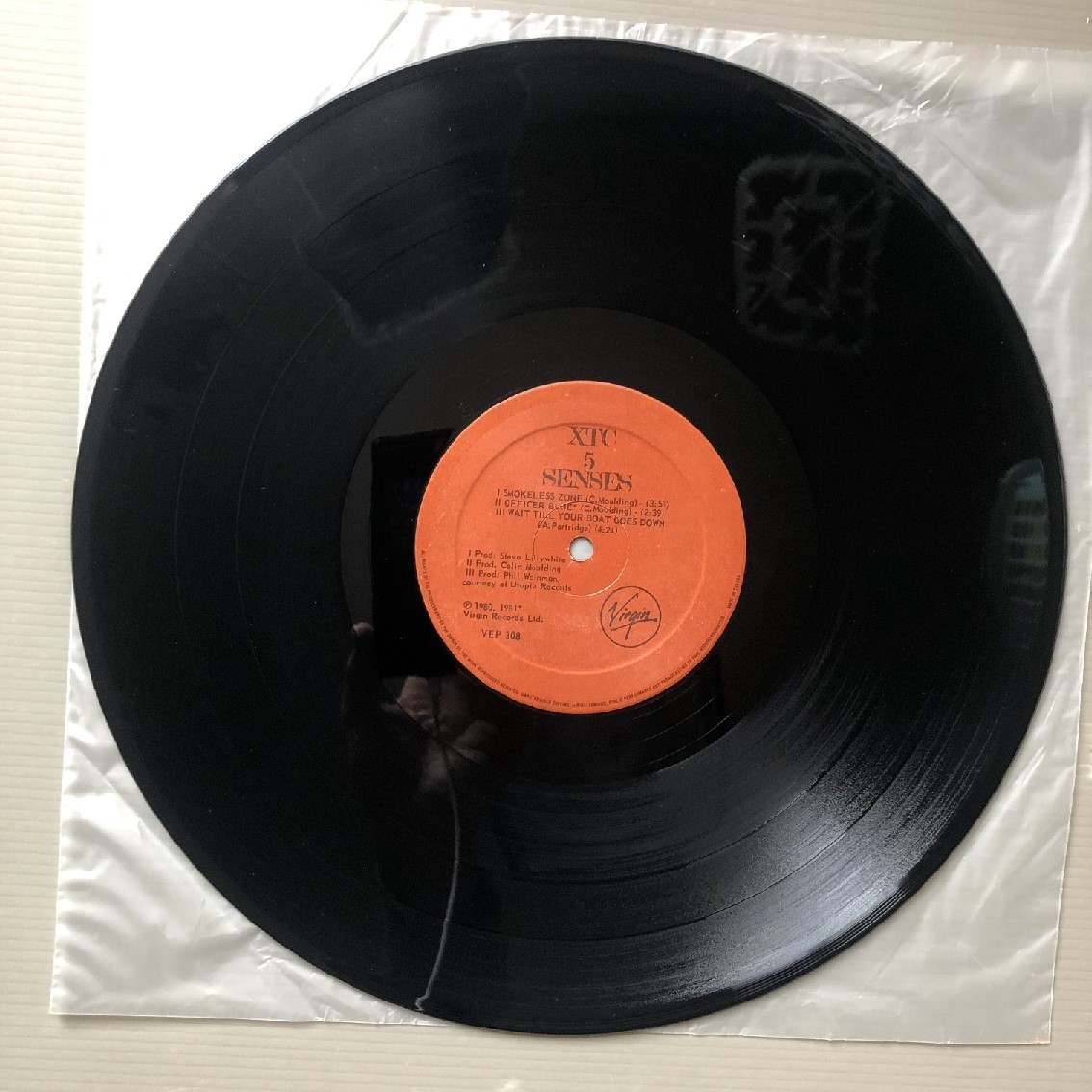 傷なし美盤 レア盤 XTC 1981年 LPレコード 5 Senses カナダ盤 Rock Andy Partridge_画像8