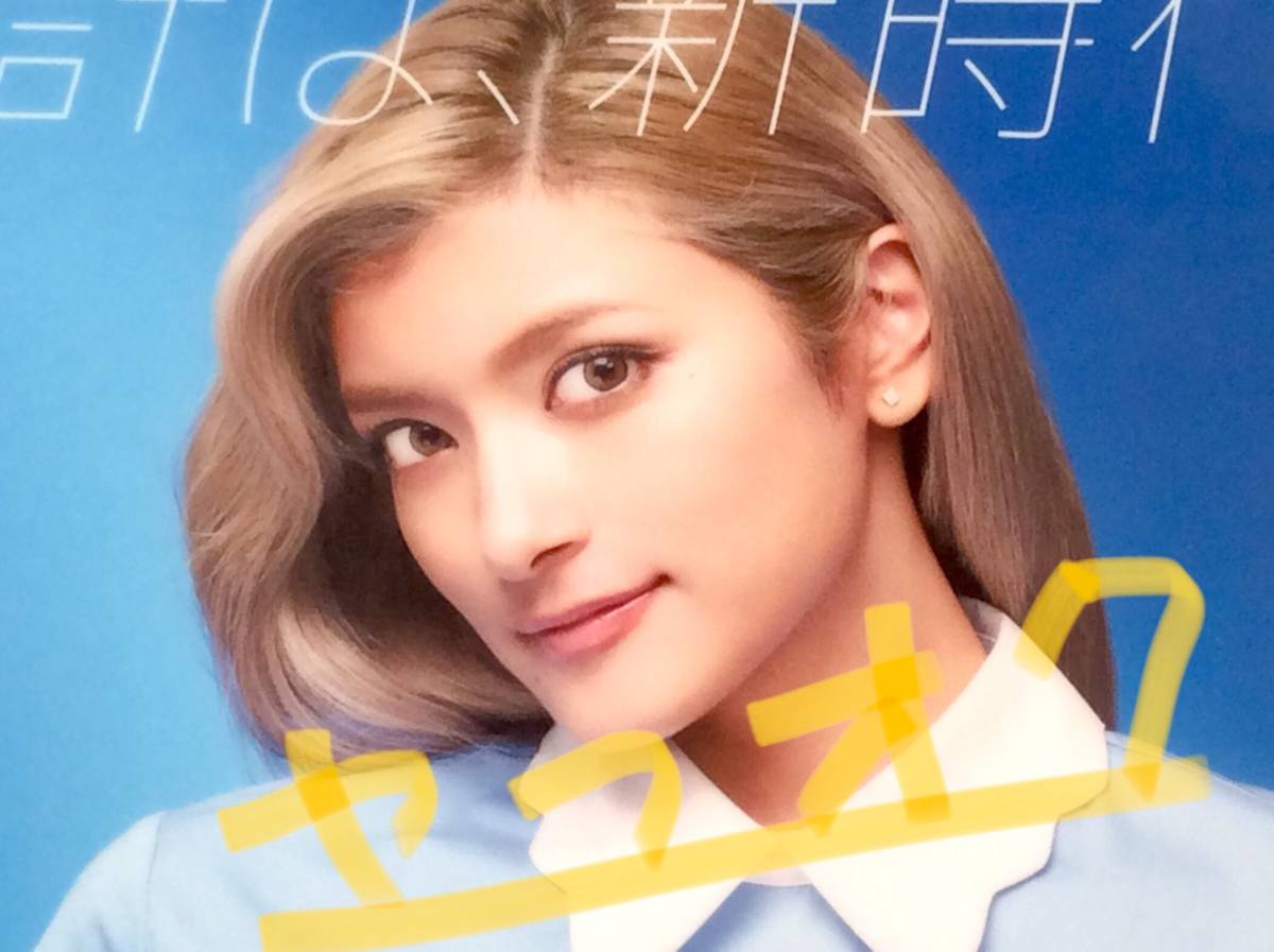 新着New★モデル 女優:ローラ★非売品クリアファイル／クラウド会計ソフトのCMグッズ♪手にパソコン姿バージョン_人物アップ／画像転用禁止