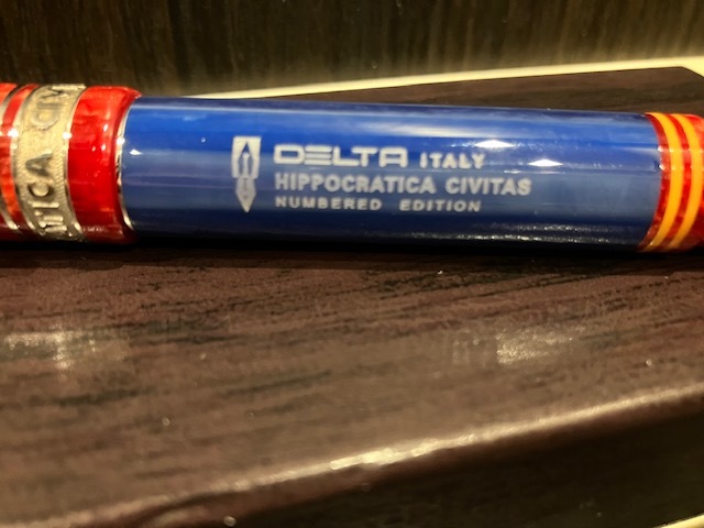 DELTA デルタ HIPPOCRATICA ヒポクラティカ CIVITAS シヴィタス NUMBERED EDITION ペン先M(中字) used 万年筆 ITALY 超希少_画像2