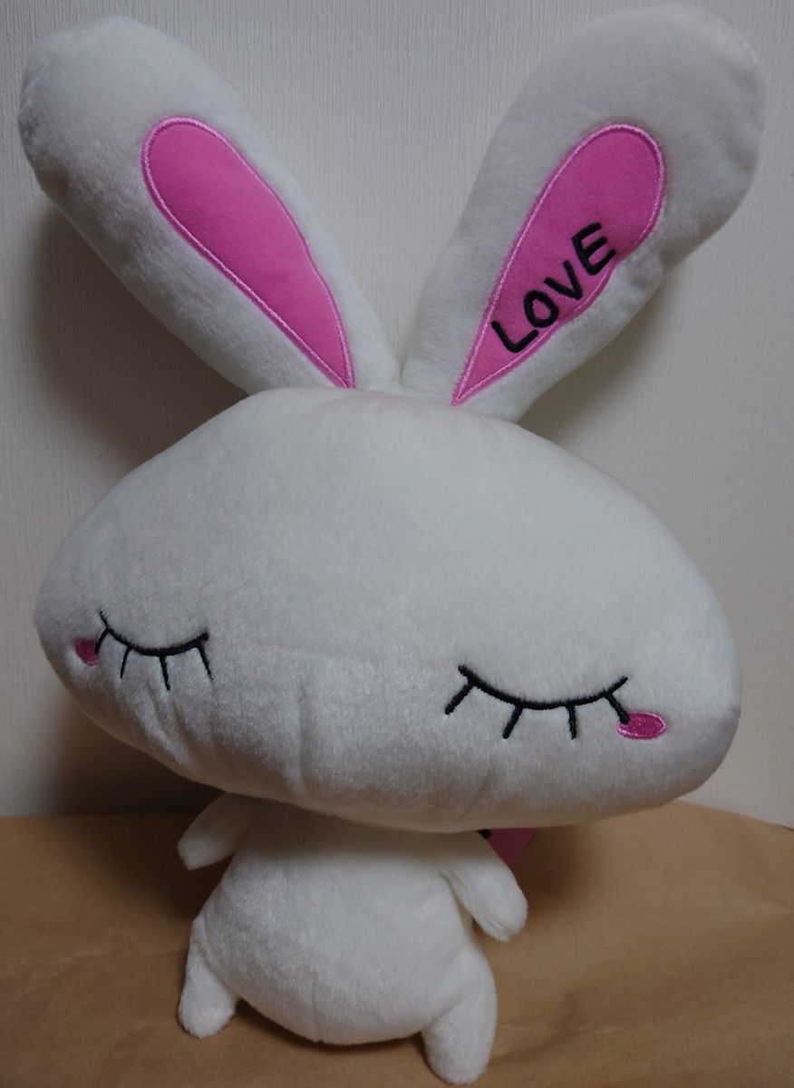 2点セット【LOVE 2L CHU&Flower BIG 白うさぎ・ミニウサギ 2点セット【LOVE 2L CHU&Flower BIG 白うさぎ・ミニウサギ
