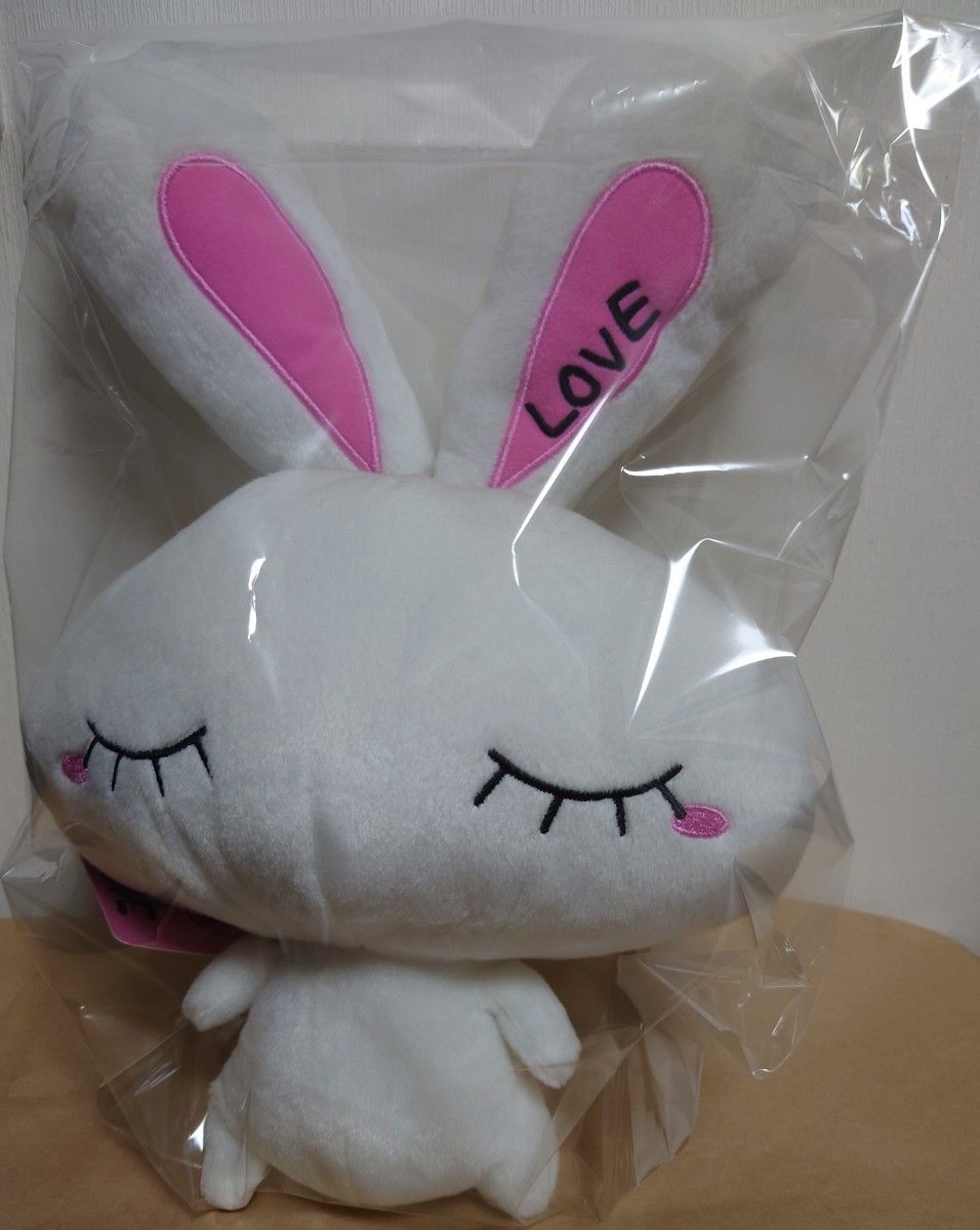 2点セット【LOVE 2L CHU&Flower BIG 白うさぎ・ミニウサギ 2点セット【LOVE 2L CHU&Flower BIG 白うさぎ・ミニウサギ