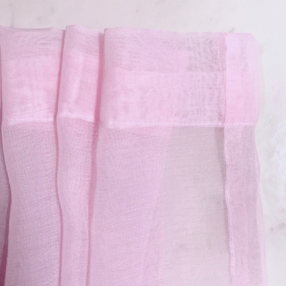 カフェカーテン シンプル ピンク 1枚 幅120×丈47 のれん 小窓 遮光