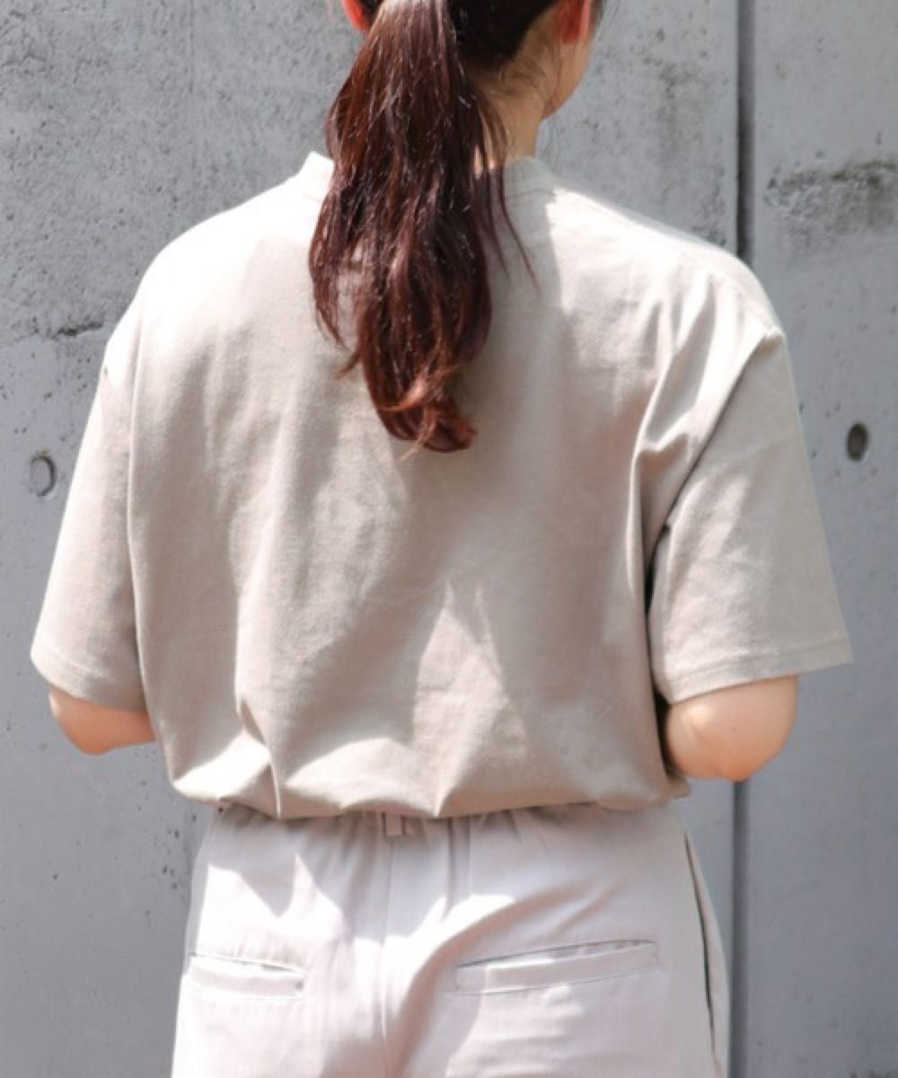 【yuta yunoki × kutir】おじさん刺繍Tシャツ ラベンダー