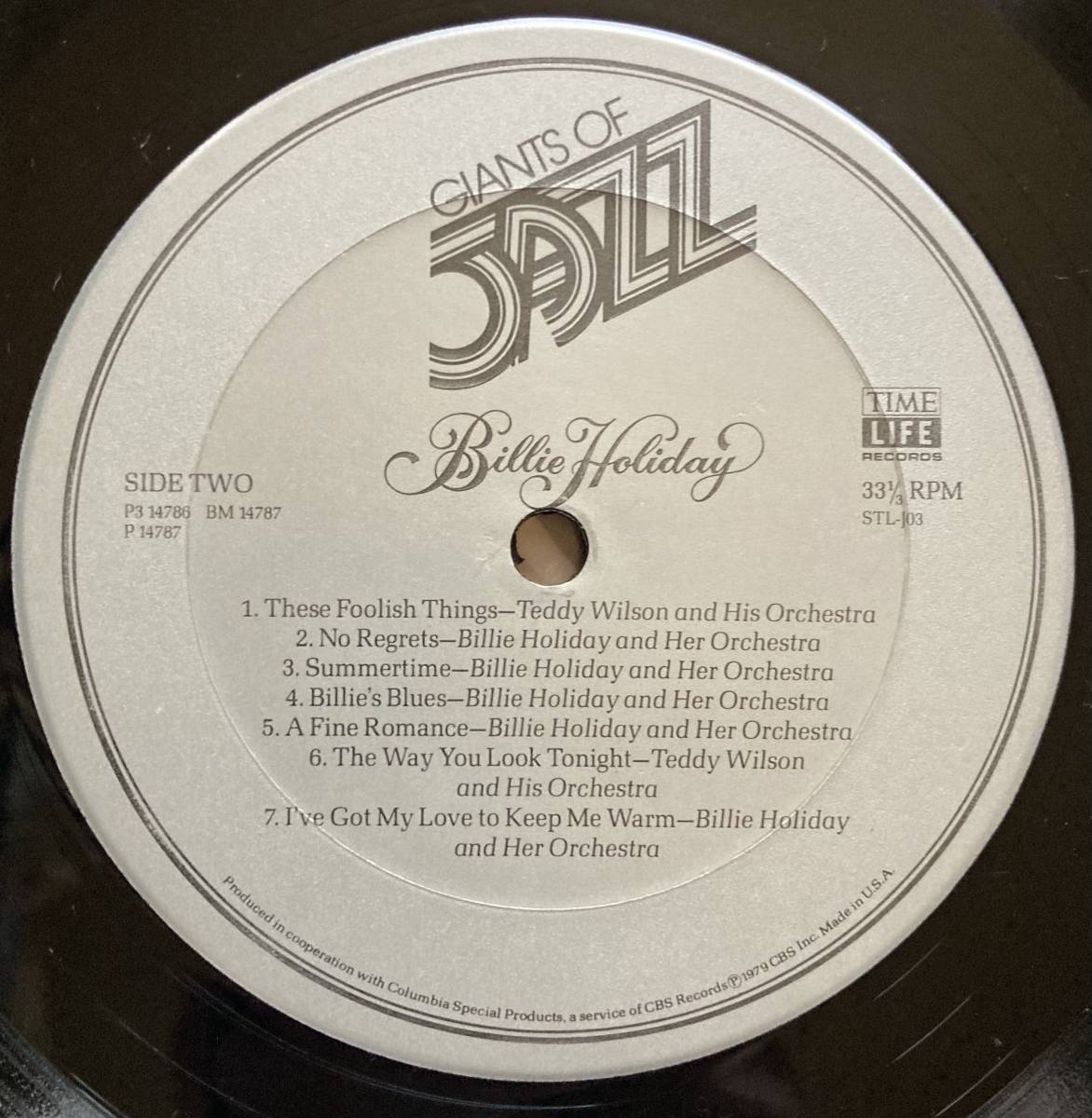 3枚組 LP BOX BILLIE HOLIDAY ビリー・ホリデイ / GIANTS OF JAZZ STL-J03の画像6