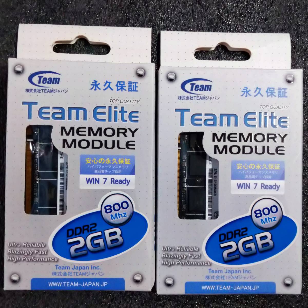 [ used ]DDR2 SODIMM 4GB(2GB sheets set ) Team TSDD2048M800C5-E [DDR2-800 PC2-6400]