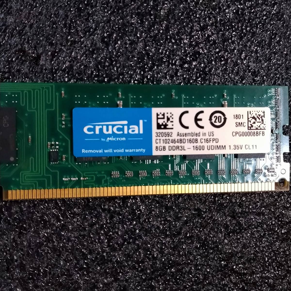 【中古】DDR3メモリ 8GB1枚 CFD W3U1600CM-8G [DDR3L-1600 PC3L-12800 1.35V]_画像3