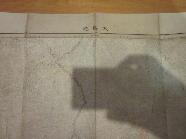 古地図　大鳥池　5万分の1地形図◆昭和８年◆山形県　新潟県_画像2