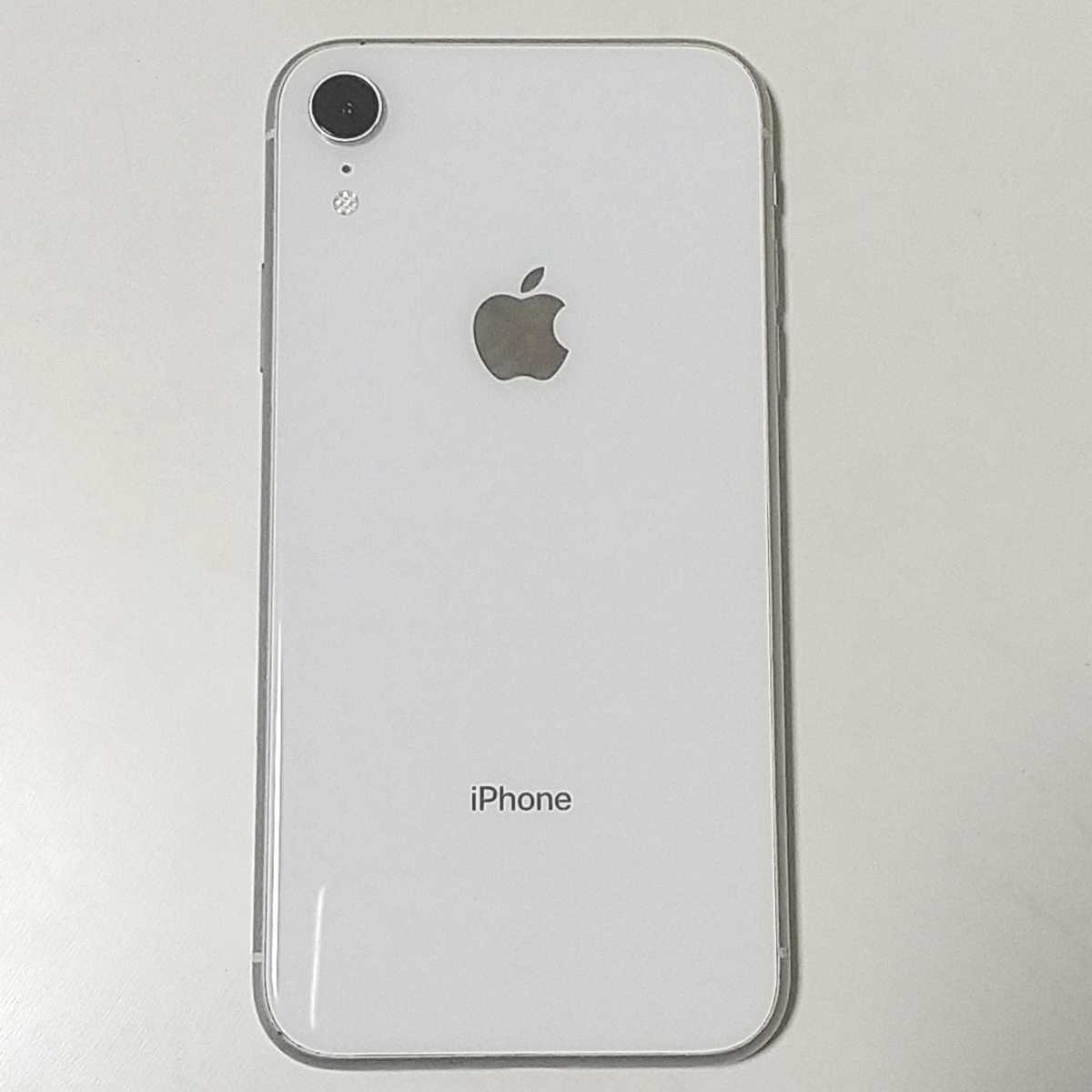 品質が完璧 Apple iPhone XR 64GB ホワイト SIMロック解除 MT032J/A 白